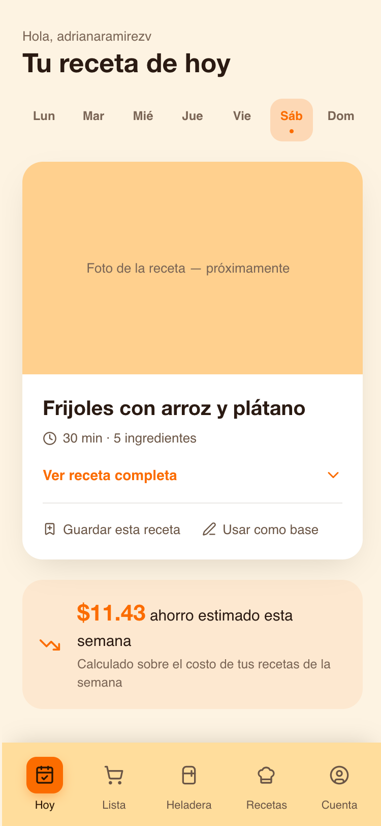 Tu receta y tu ahorro de hoy